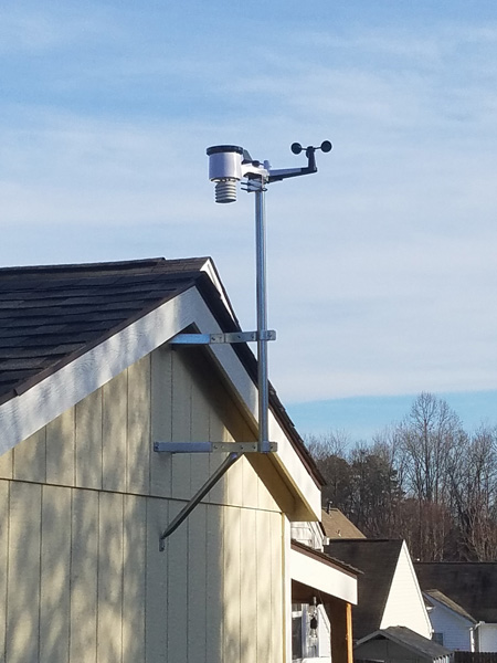 Ambient Weather EZ-30-12 mount installed