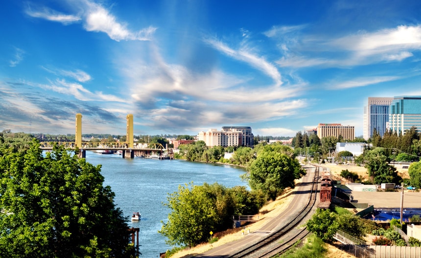 Downtown Sacramento and the Tower Bridge