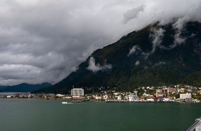 Cloudy day in Juneau, Alaska