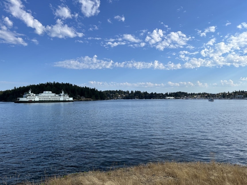 Altocumulus clouds above Puget Sound