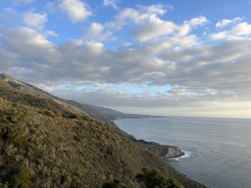 Stratocumulus clouds over California’s Big Sur coastline