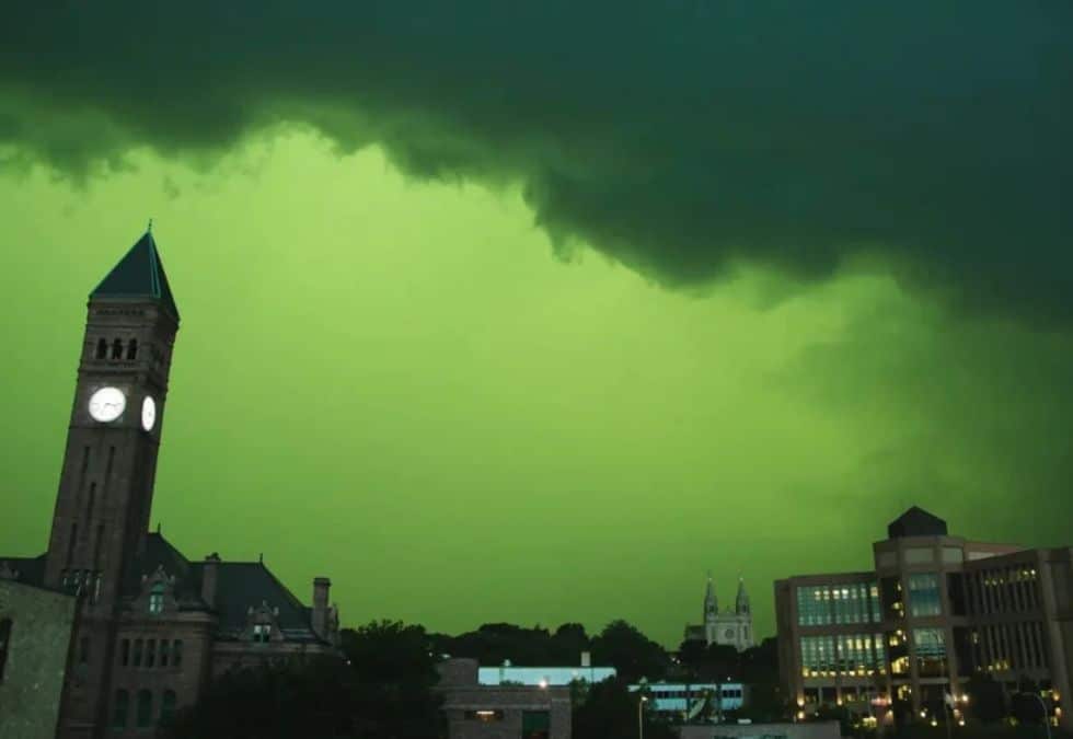 The Green Sky Before a Tornado
